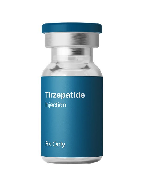 Vial of compounded tirzepatide injection